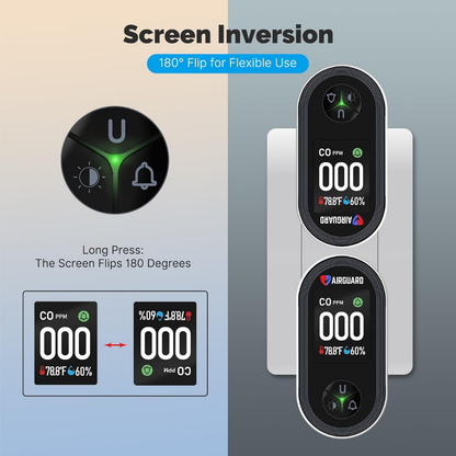 AirGuard™ Portable Carbon Monoxide (CO) Detector 3-in-1 | №1 LifeSaver Detector