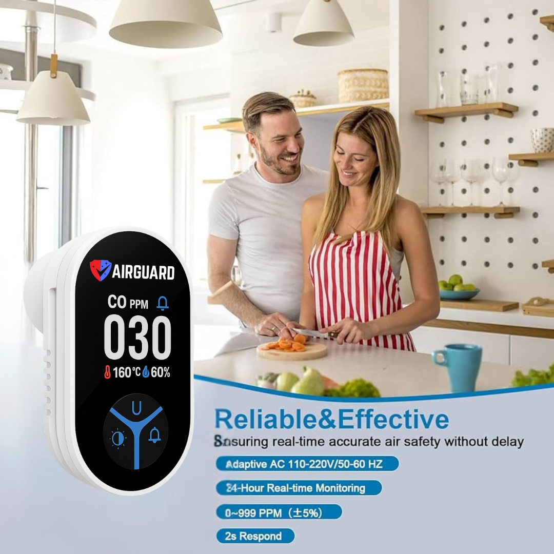 AirGuard™ Portable Carbon Monoxide (CO) Detector 3-in-1 | №1 LifeSaver Detector